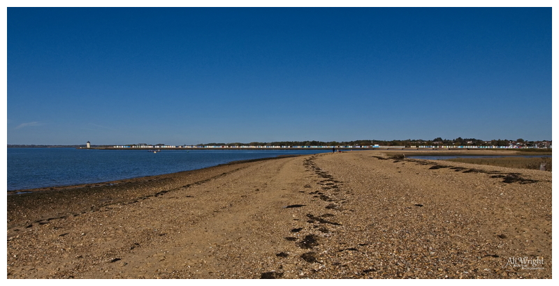 Brightlingsea Beach Huts & Leaning Bateman's Tower